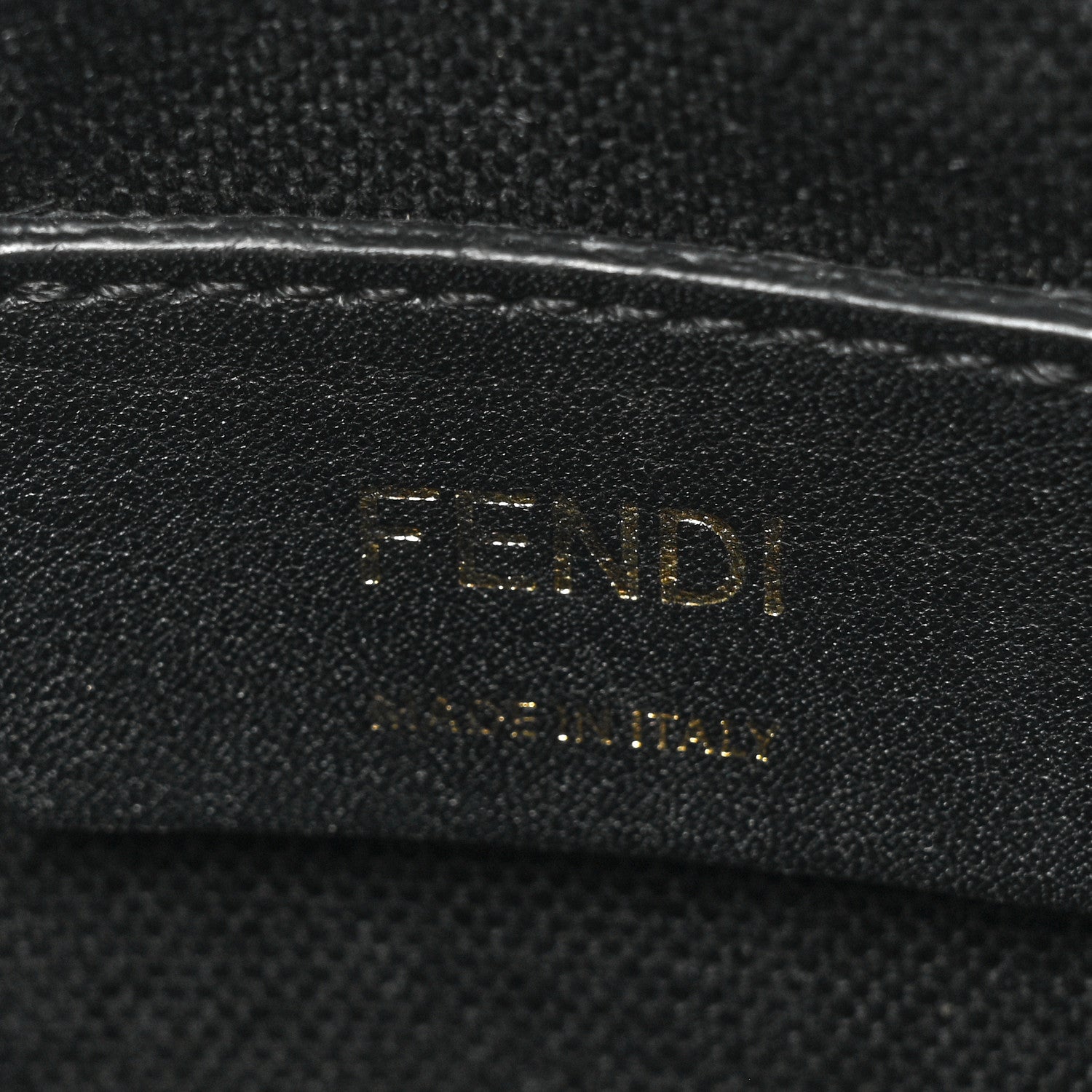 Fendi Canvas Vitello King F is Fendi FF Embroidered Mini Mon Tresor Bucket Bag Black 6 of 12