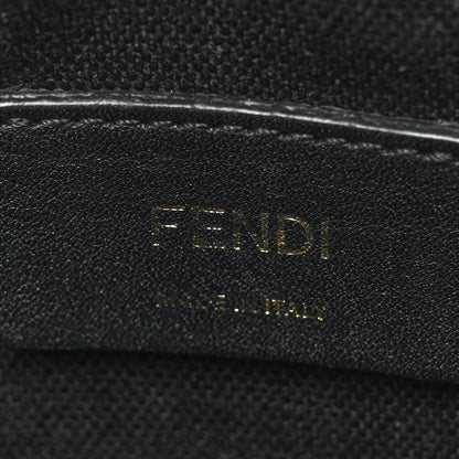 Fendi Canvas Vitello King F is Fendi FF Embroidered Mini Mon Tresor Bucket Bag Black 6 of 12
