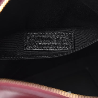 Saint Laurent Calfskin Matelasse Monogram Lou Camera Bag Dark Legion Red 7 of 10