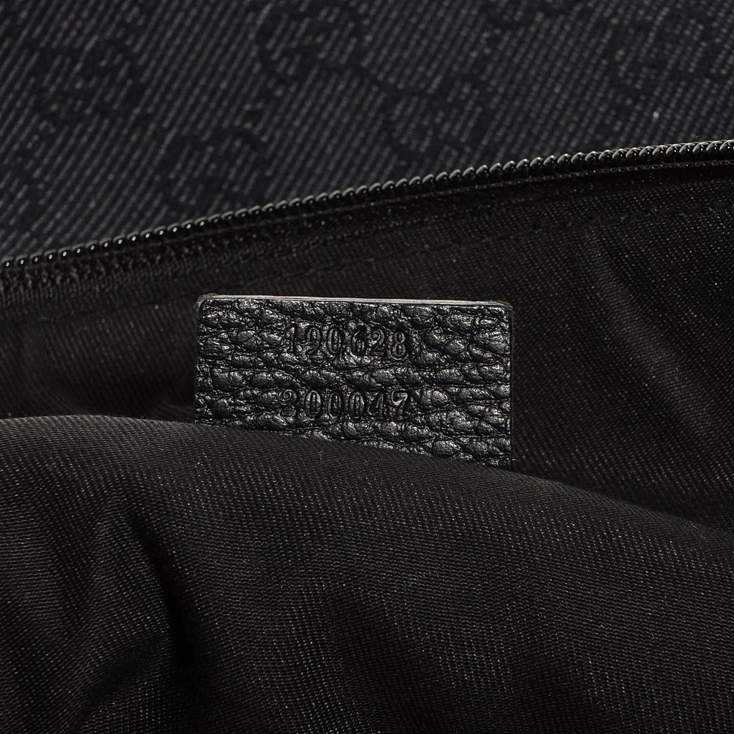 Denim Monogram Flat Messenger Bag Black
