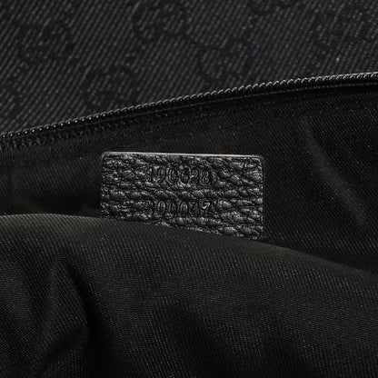 Gucci Denim Monogram Flat Messenger Bag Black 7 of 8