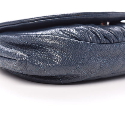Chanel Caviar Half Moon Wallet On Chain WOC Blue 10 of 13