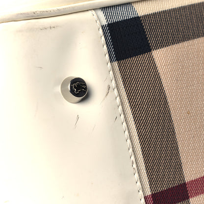 Burberry Nova Check Bowling Bag White 6 of 8