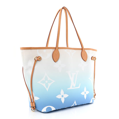 Louis Vuitton Monogram Giant By The Pool Neverfull MM Blue 4 of 12