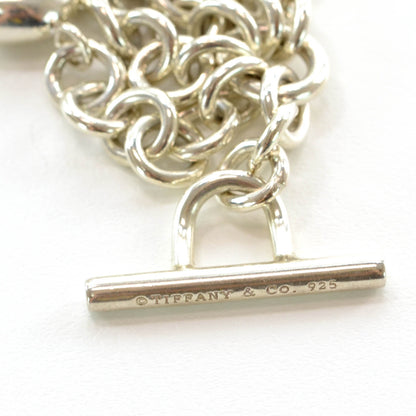 Tiffany Sterling Silver Multi Strand Heart Charms Bracelet 4 of 5