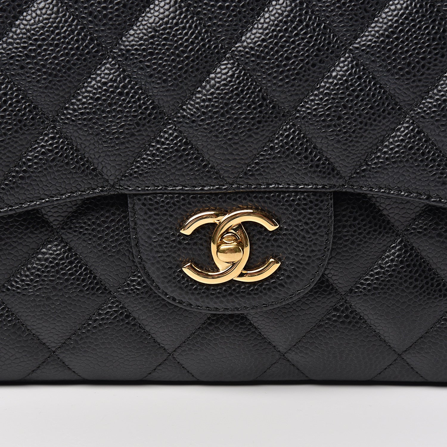 Chanel Caviar Quilted Jumbo Double Flap Black 9 of 9
