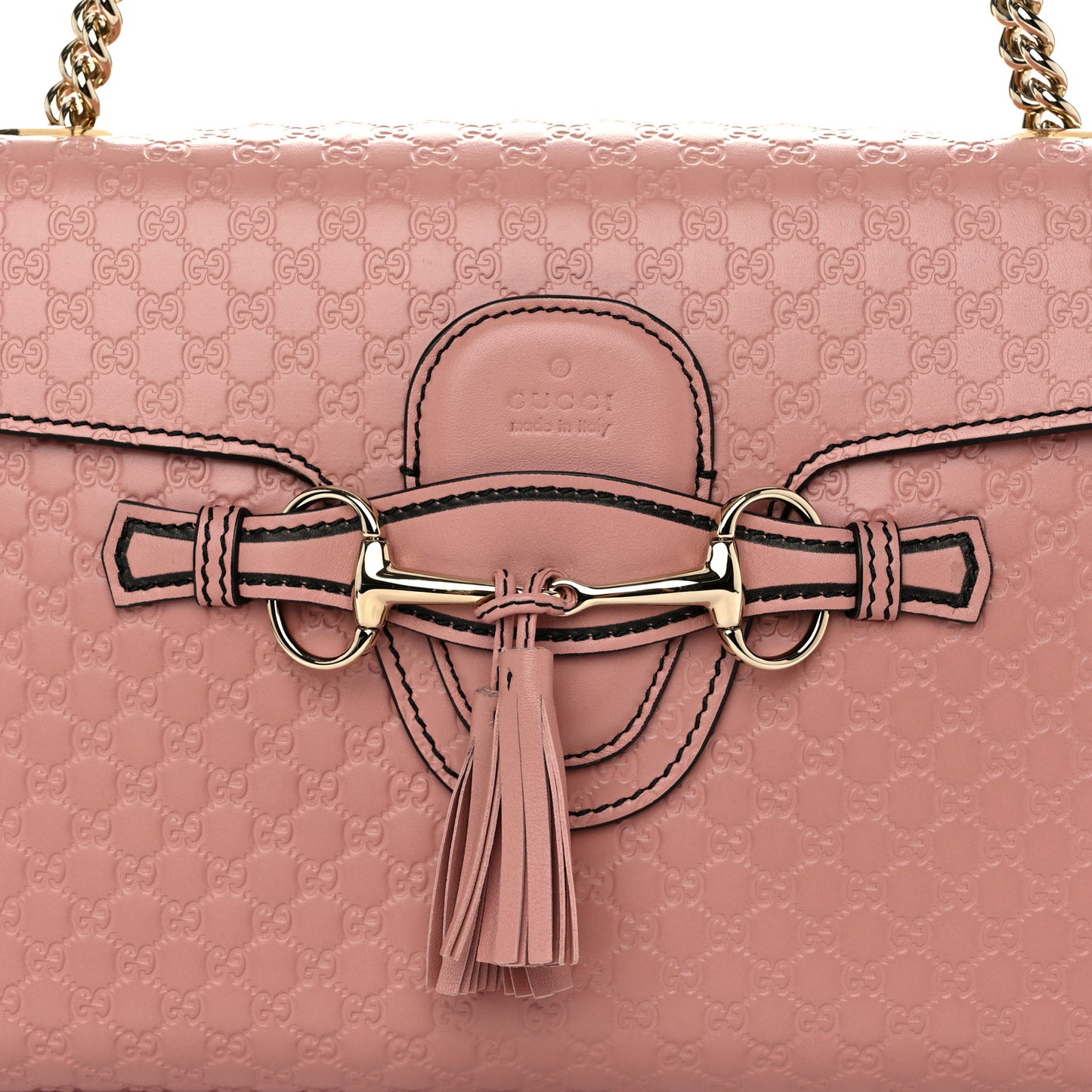 Microguccissima Medium Emily Chain Shoulder Bag Soft Pink