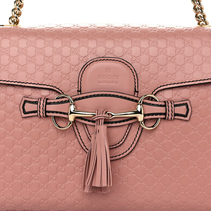 Gucci Microguccissima Medium Emily Chain Shoulder Bag Soft Pink 9 of 11