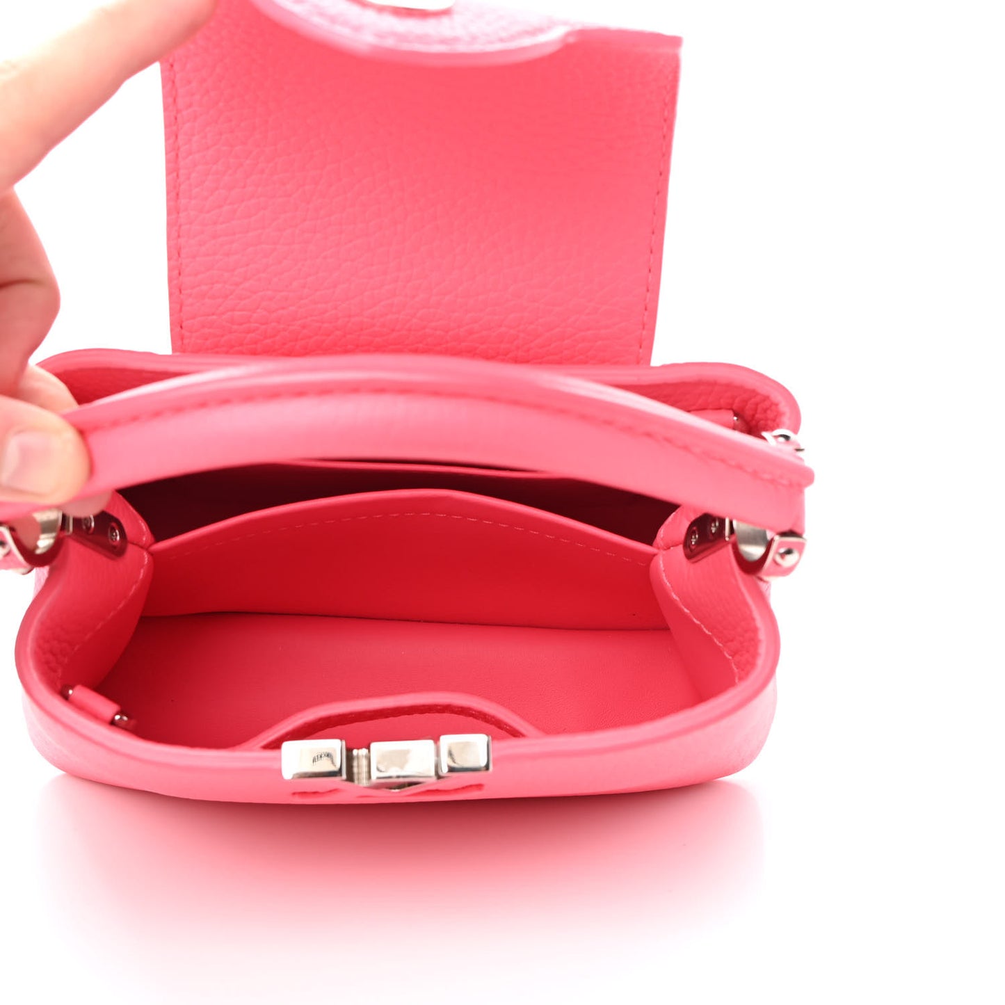 Taurillon Capucines Mini Fluo Pink
