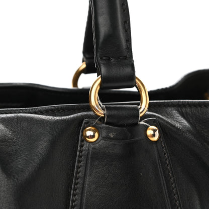 Prada Soft Calf Satchel Black 11 of 12