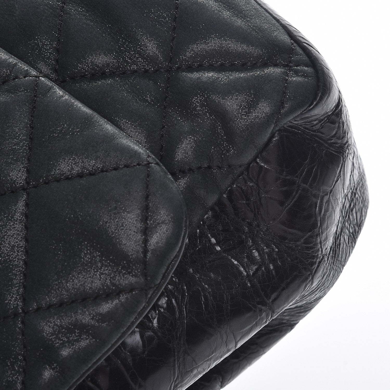 Chanel Iridescent Calfskin Medium In The Mix Flap Black 9 of 9