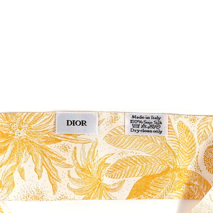 Christian Dior Silk ABCDior E Mitzah Scarf Jaune 3 of 3