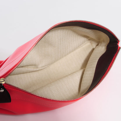 Hermes Milo Lambskin Swift Calfskin Tohubohu Pouch GM Rose Jaipur Prune 5 of 11