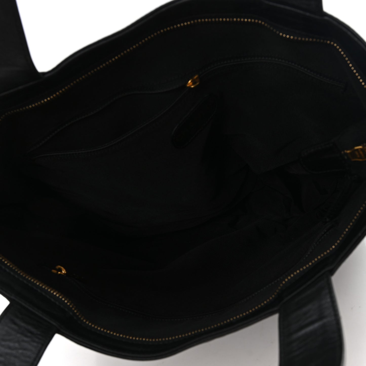 Lambskin CC Embossed Tote Black