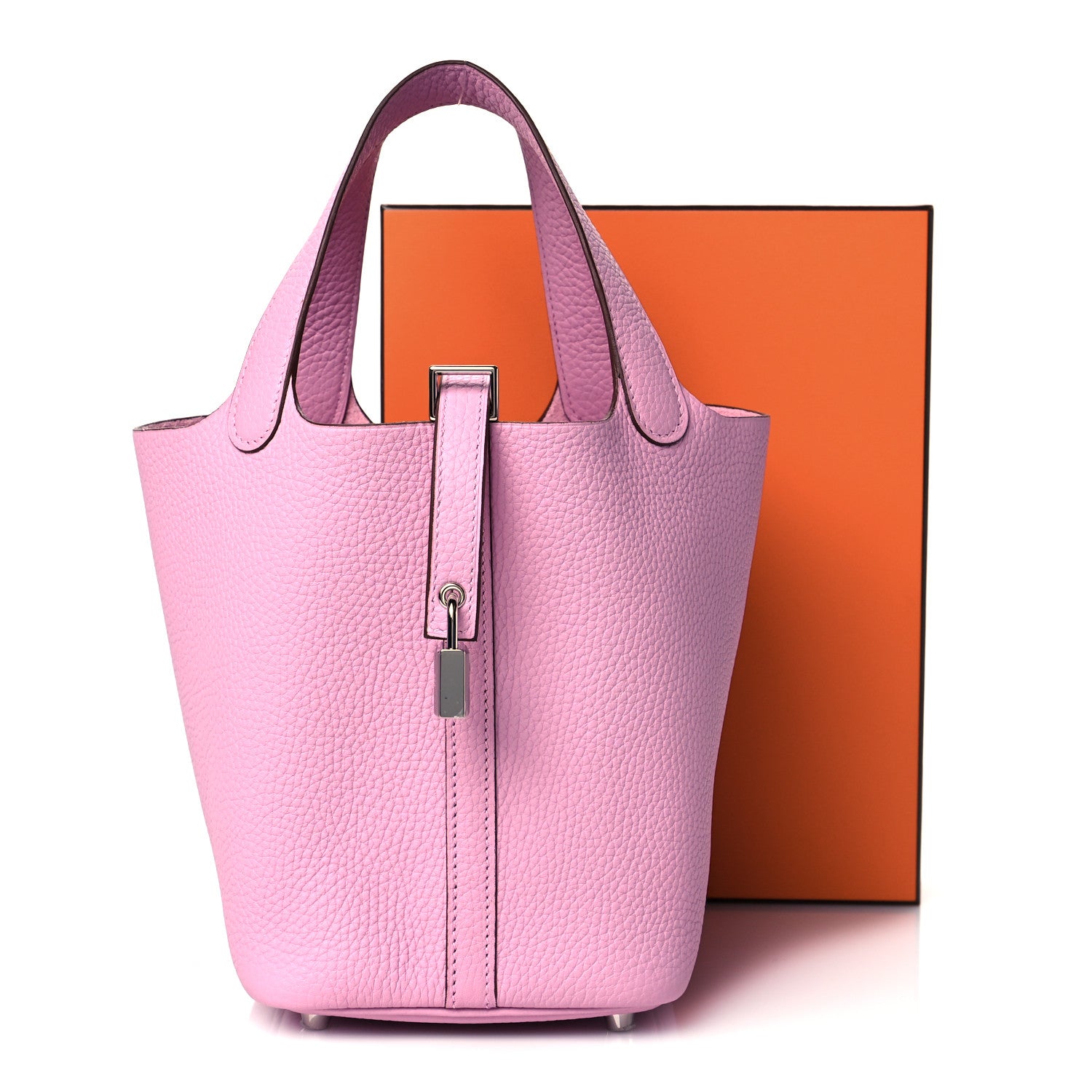Hermes Taurillon Clemence Picotin Lock 18 PM Mauve Sylvestre 11 of 11