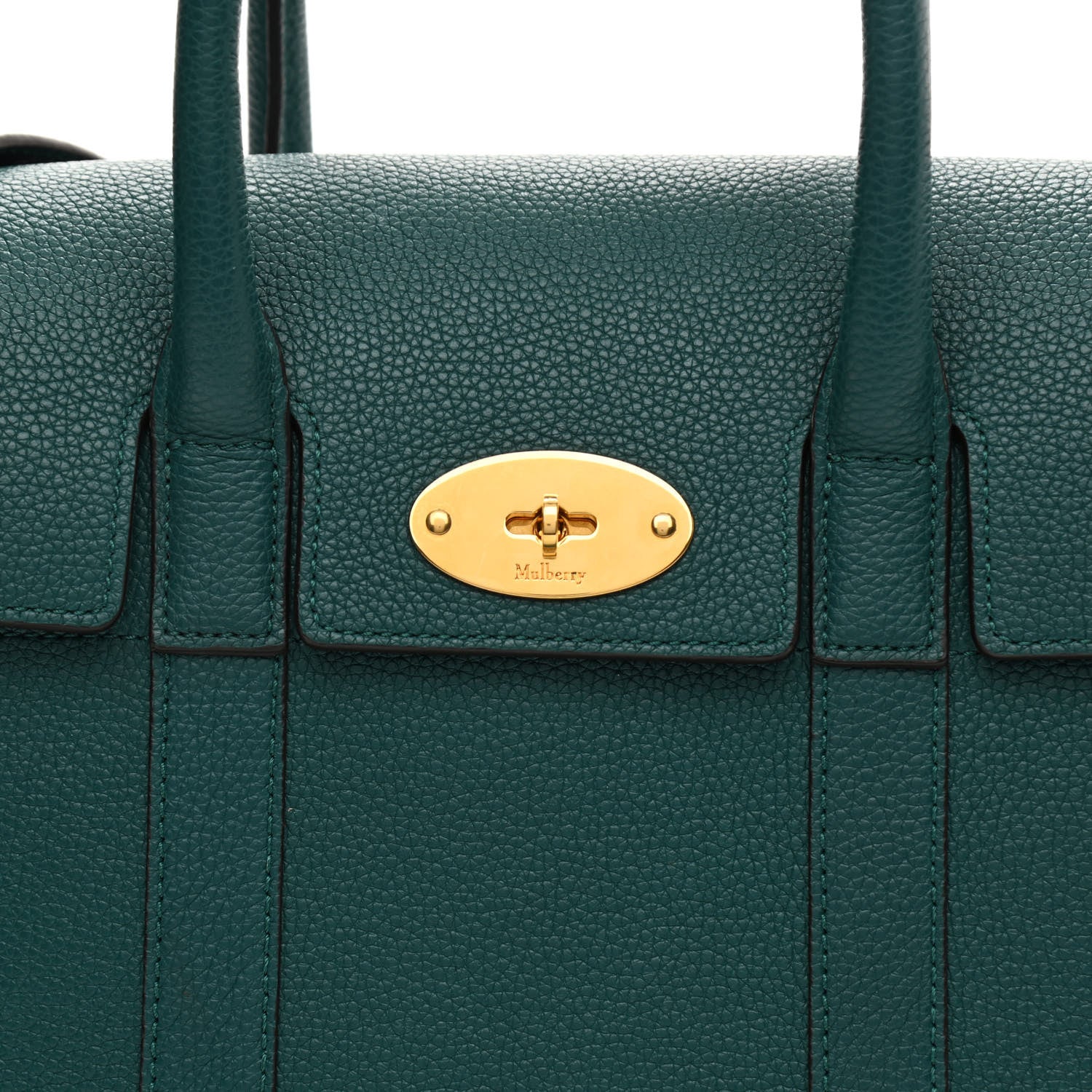 Mulberry Classic Grain Small New Bayswater Ocean Green 8 of 12