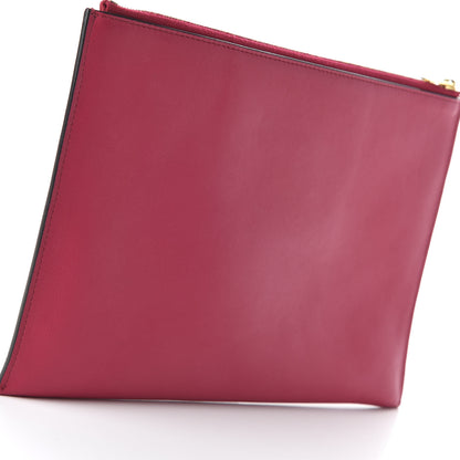 Celine Calfskin Flap Pocket Clutch Fuchsia 3 of 8