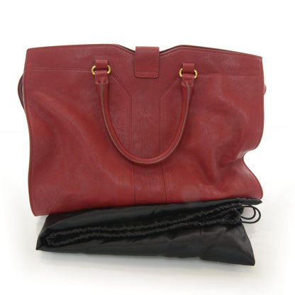 Saint Laurent Sheepskin Large Cabas ChYc Red 3 of 7