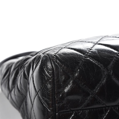Chanel Glazed Calfskin Quilted Large Front Pocket Tote Black 12 of 12