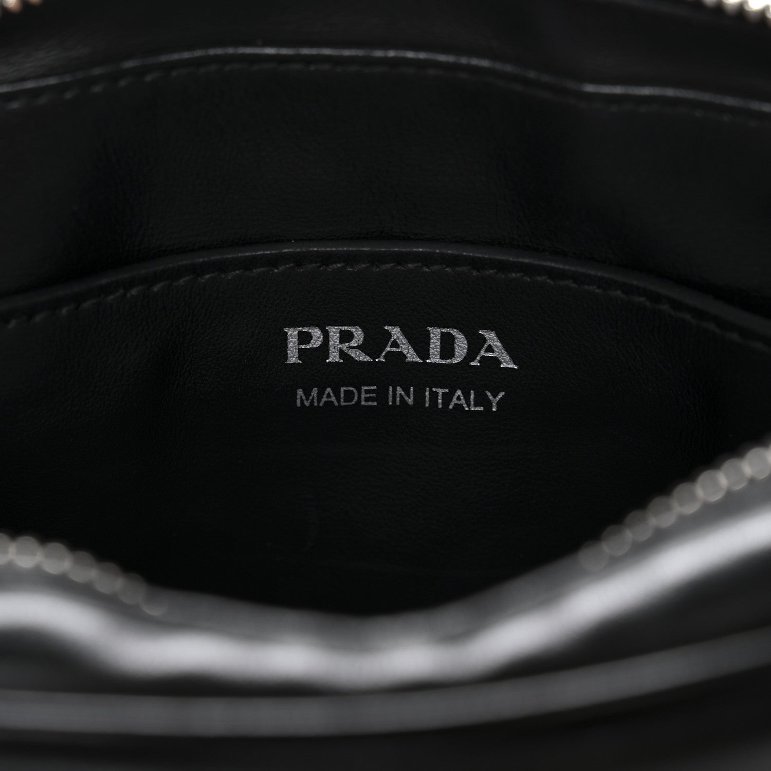Prada Soft Calfskin Diagramme Belt Bag Black 6 of 10