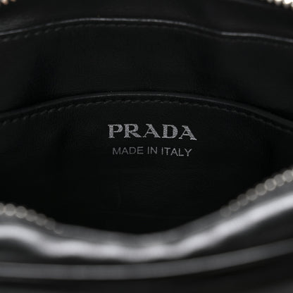 Prada Soft Calfskin Diagramme Belt Bag Black 6 of 10
