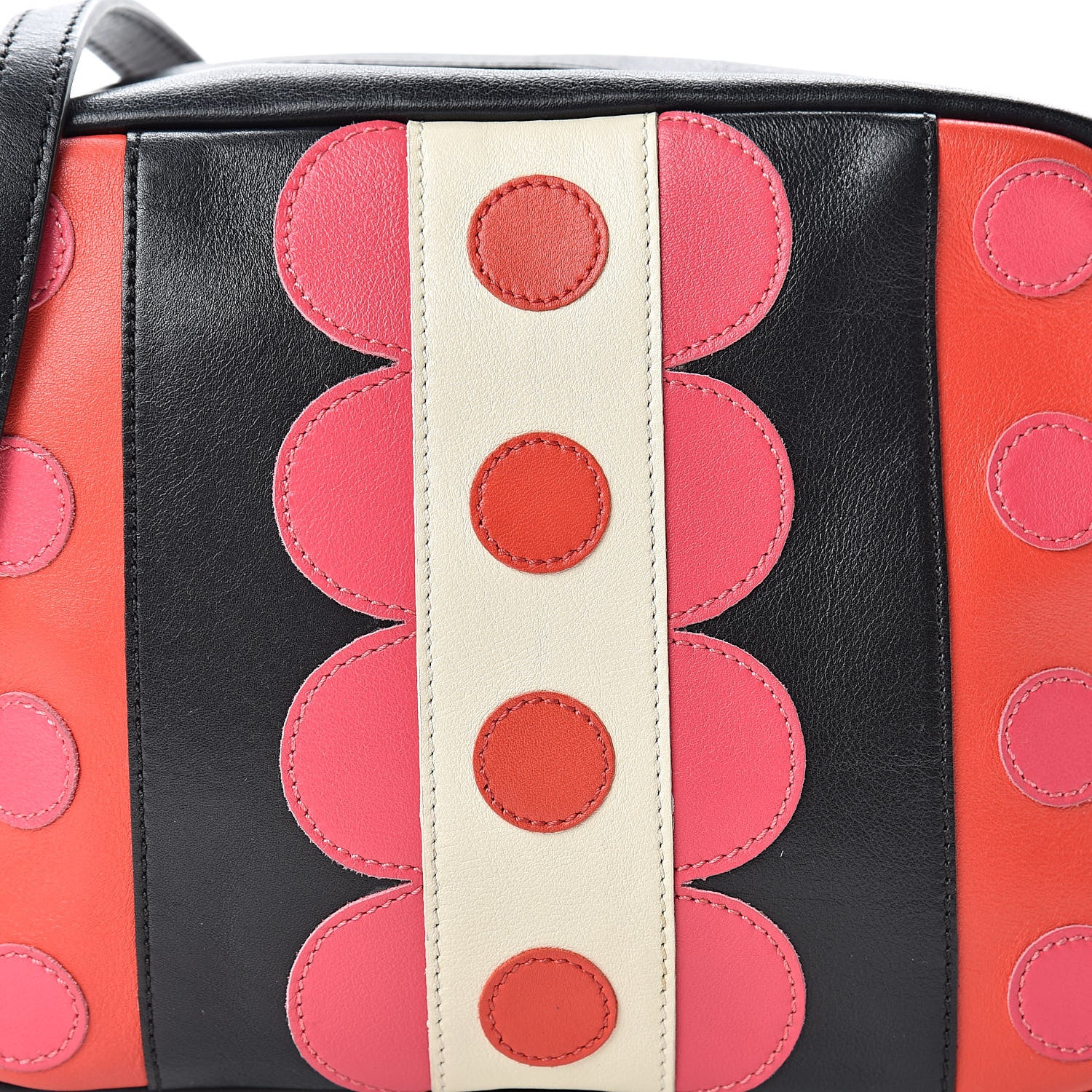 Valentino Garavani Calfskin Carmen Camera Crossbody Bag Black Deep Rose 7 of 9