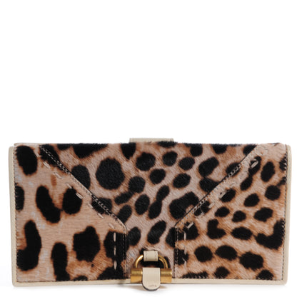 Saint Laurent Pony Hair Leopard Muse Wallet 1 of 9