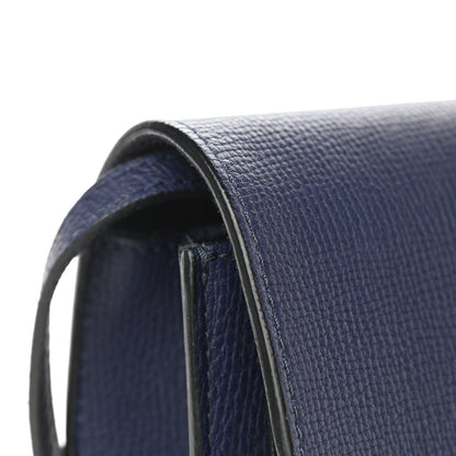Burberry Derby Calfskin House Check Small Macken Crossbody Bag Ink Blue 11 of 12