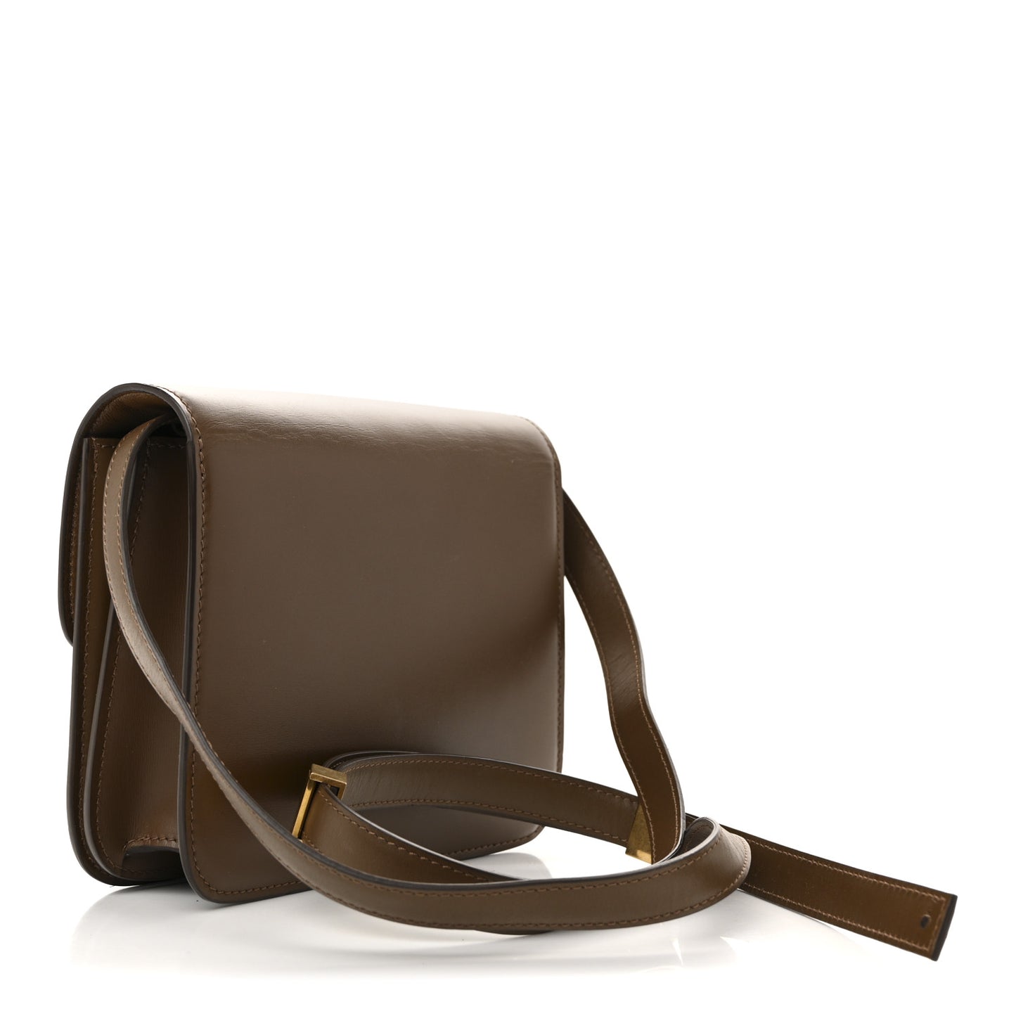 Box Calfskin Teen Classic Box Flap Bag Camel