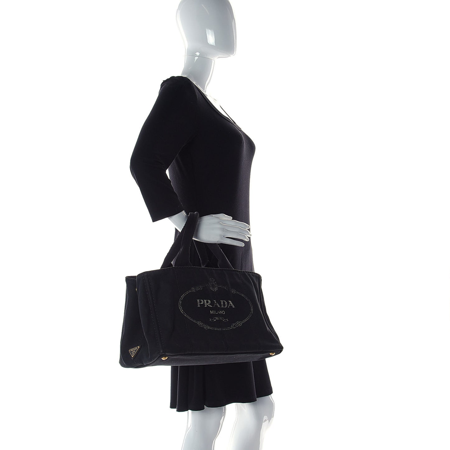 Canapa Small Logo Tote Black