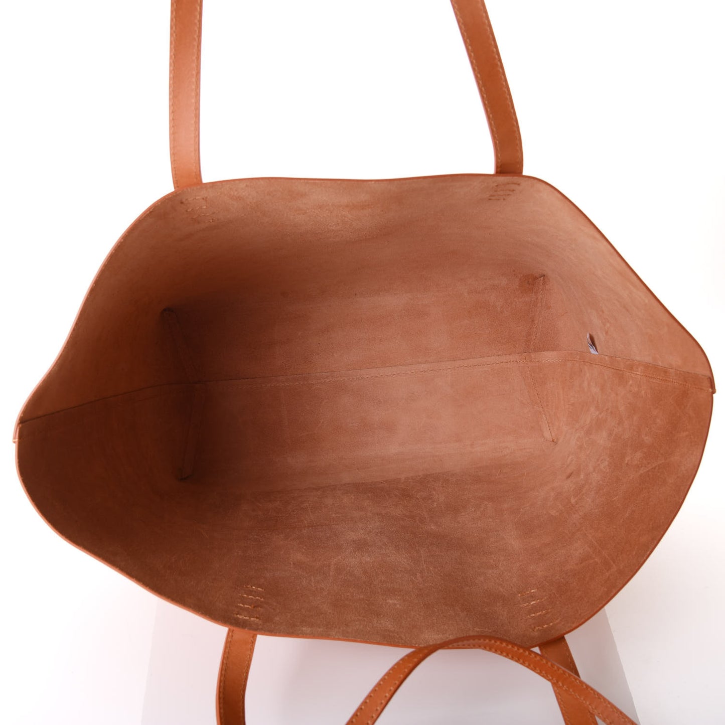 Calfskin Large Shopping Tote Cammello