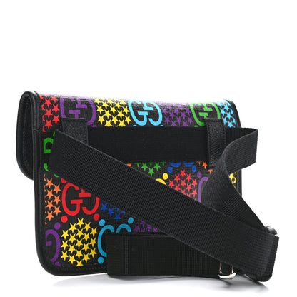 Gucci GG Supreme Monogram Psychedelic Slim Belt Bag Black 3 of 10
