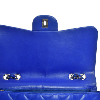 Chanel Lambskin Quilted Jumbo Single Flap Blue 9 of 9