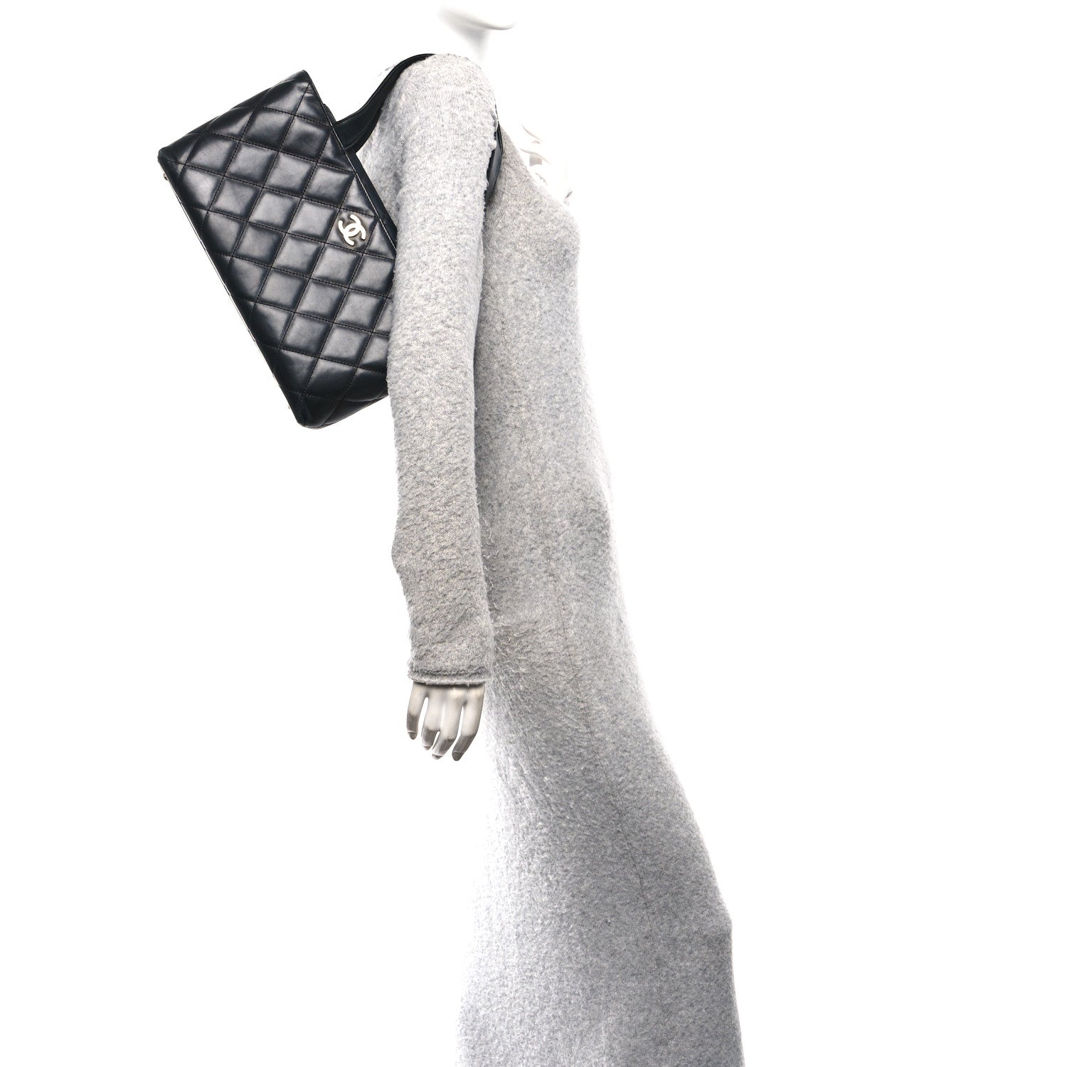 Chanel Lambskin Quilted Shoulder Bag Black 2 of 11