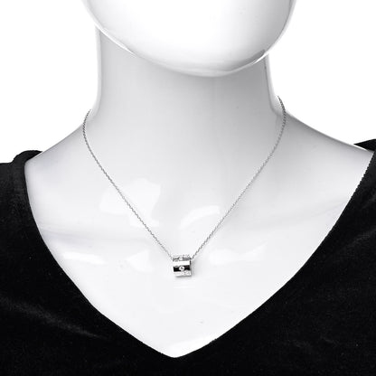 Gucci 18K White Gold Diamond Icon Twirl Pendant Necklace 2 of 11