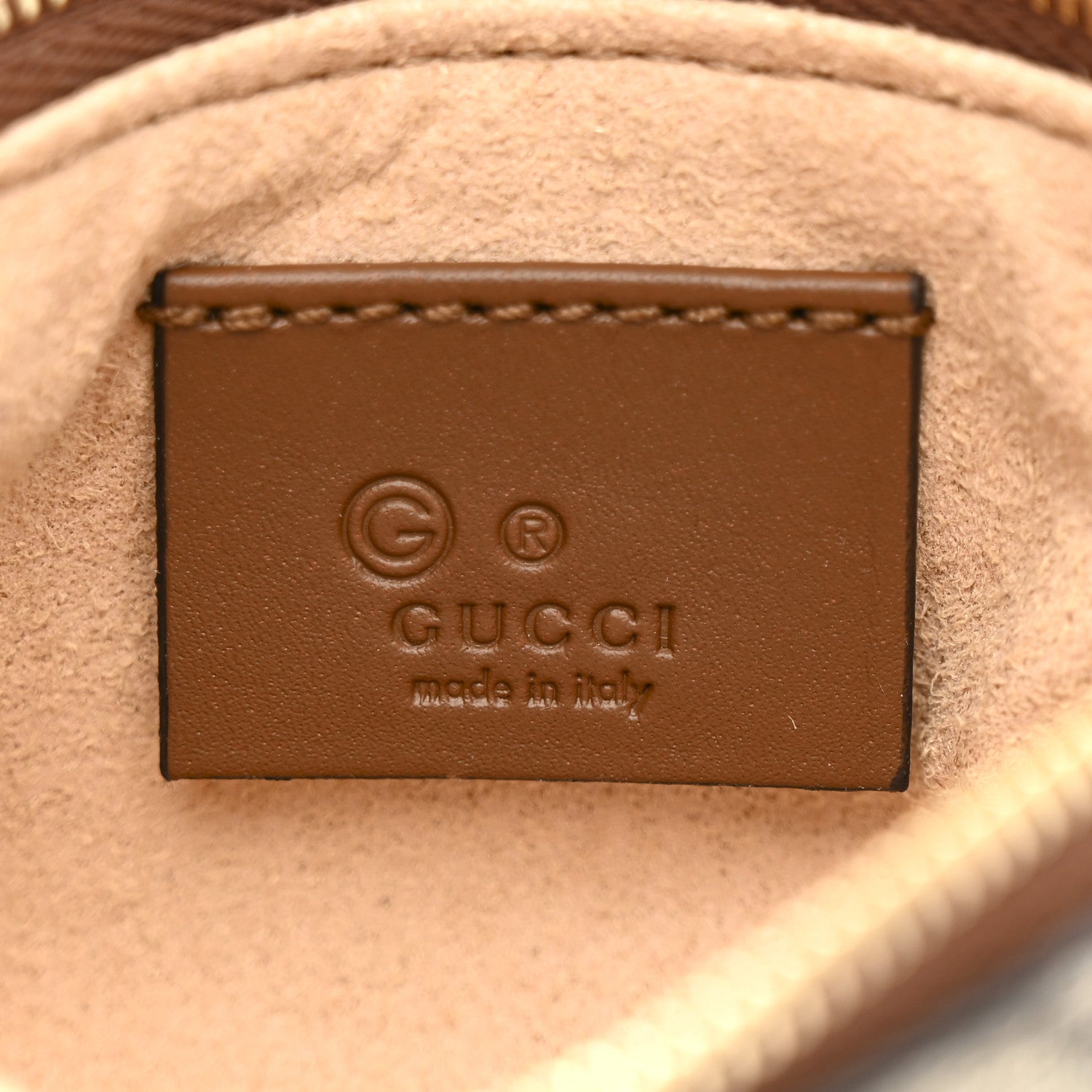 Gucci GG Supreme Monogram Key Case Beige Ebony Cuir 6 of 8