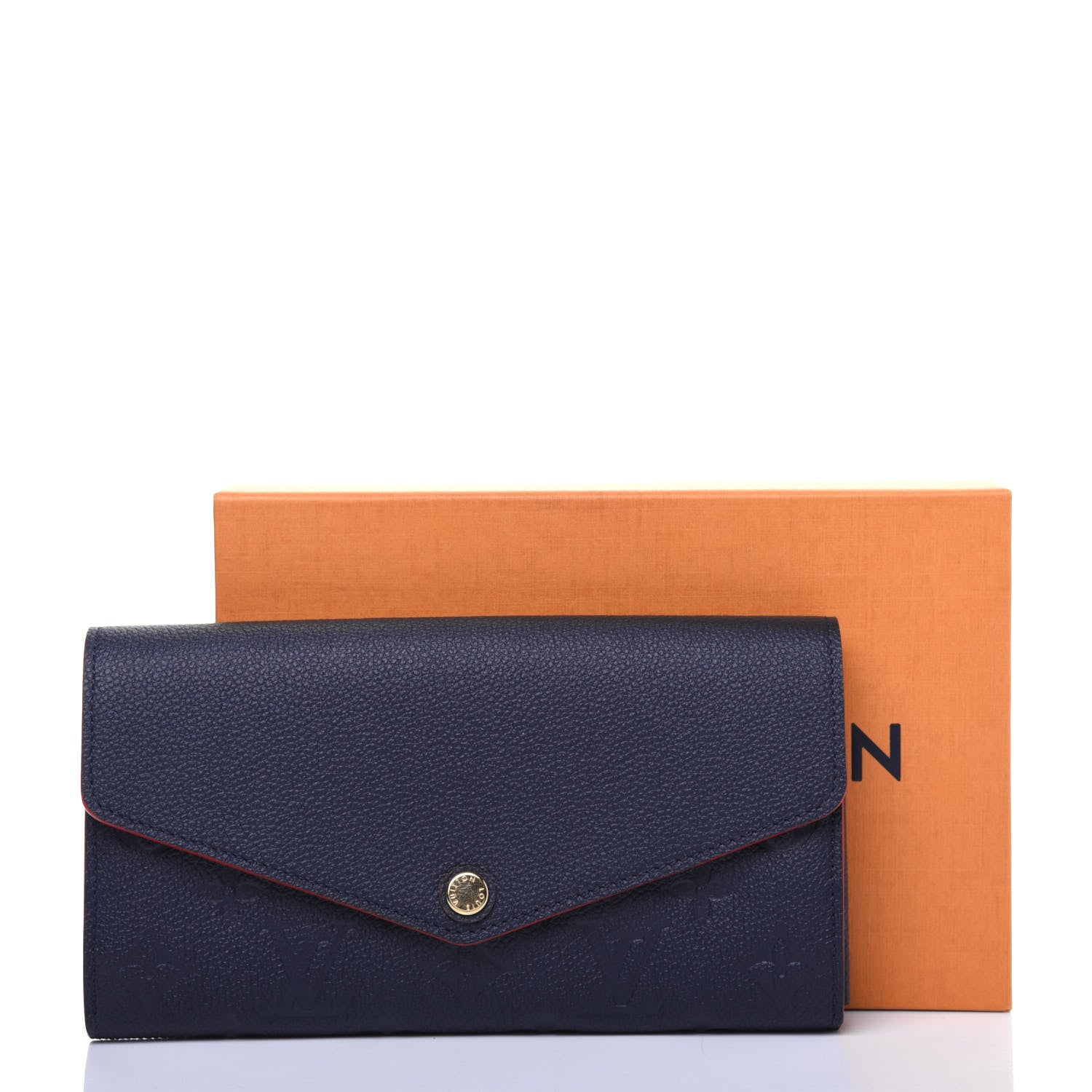 Louis Vuitton Empreinte Sarah Wallet NM Marine Rouge 10 of 10