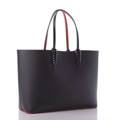 Christian Louboutin Calfskin Spikes East West Cabata Tote Black 3 of 9