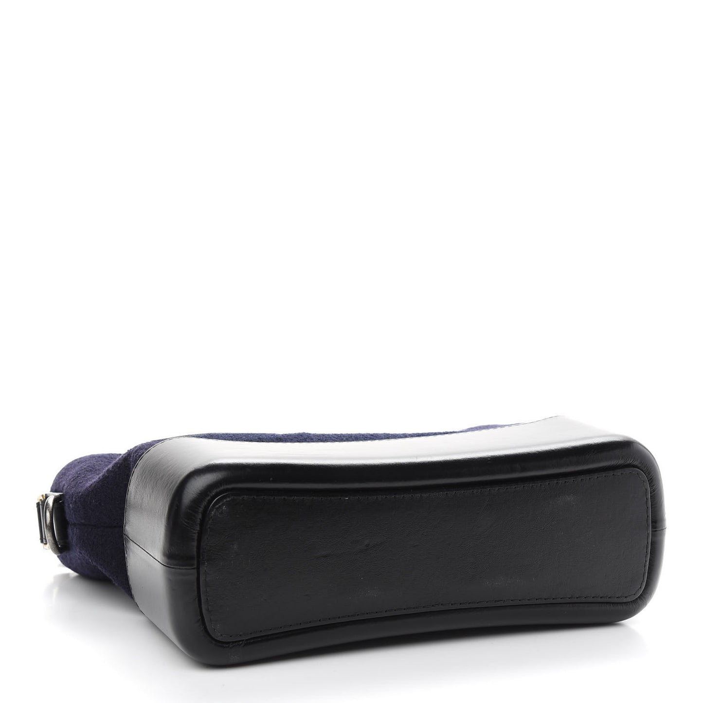 Wool Embroidered Medium Gabrielle Hobo Dark Navy Blue