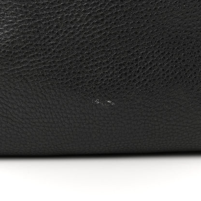 Prada Vitello Daino Embossed Logo Hobo Black 10 of 13