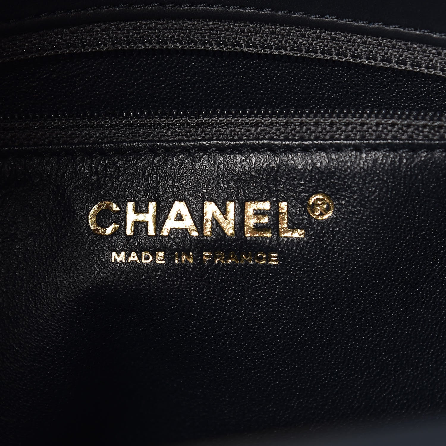 Chanel Lambskin Quilted Large CC Chic Flap Grey Dark Navy 9 of 10