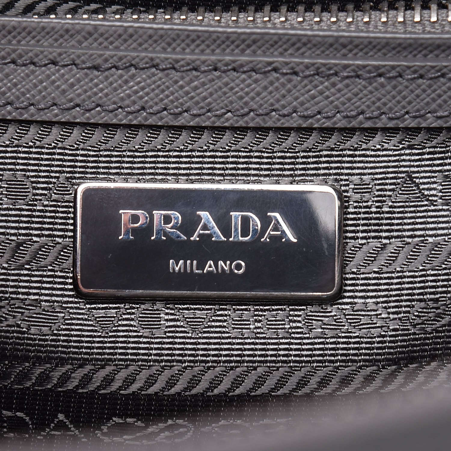 Prada Saffiano Small Galleria Double Zip Tote Marmo 6 of 10