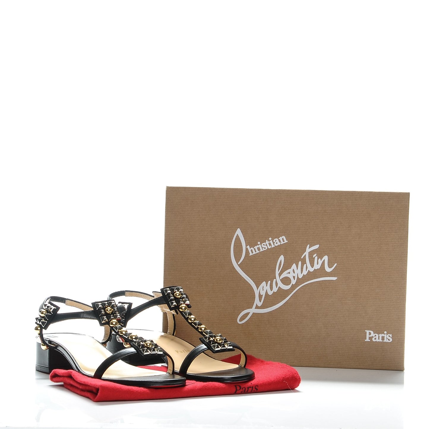 Nappa Kaleidra 25 T-Strap Sandals 39.5 Black