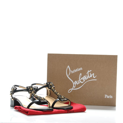 Christian Louboutin Nappa Kaleidra 25 T-Strap Sandals 39.5 Black 7 of 7