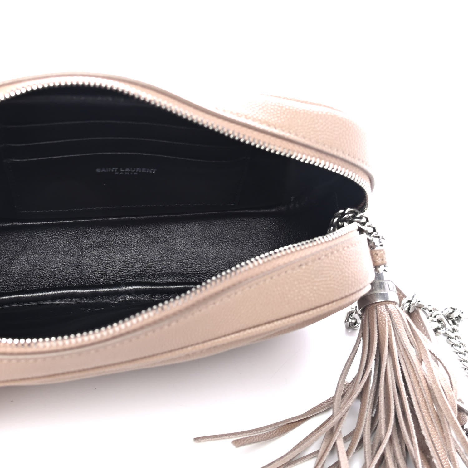 Saint Laurent Grain De Poudre Matelasse Monogram Mini Lou Camera Bag Gold Sand 4 of 4