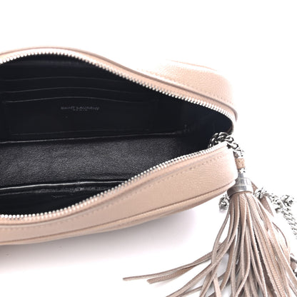 Saint Laurent Grain De Poudre Matelasse Monogram Mini Lou Camera Bag Gold Sand 4 of 4