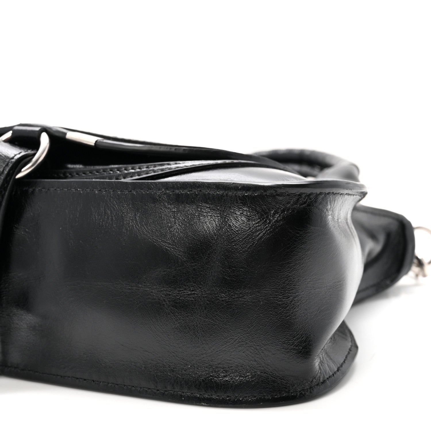 Chloe Shiny Grained Calfskin Small Marcie Bag Black 9 of 9