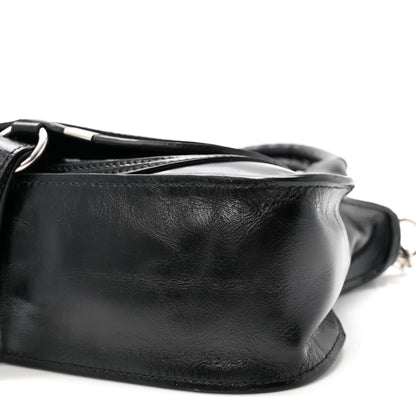 Chloe Shiny Grained Calfskin Small Marcie Bag Black 9 of 9