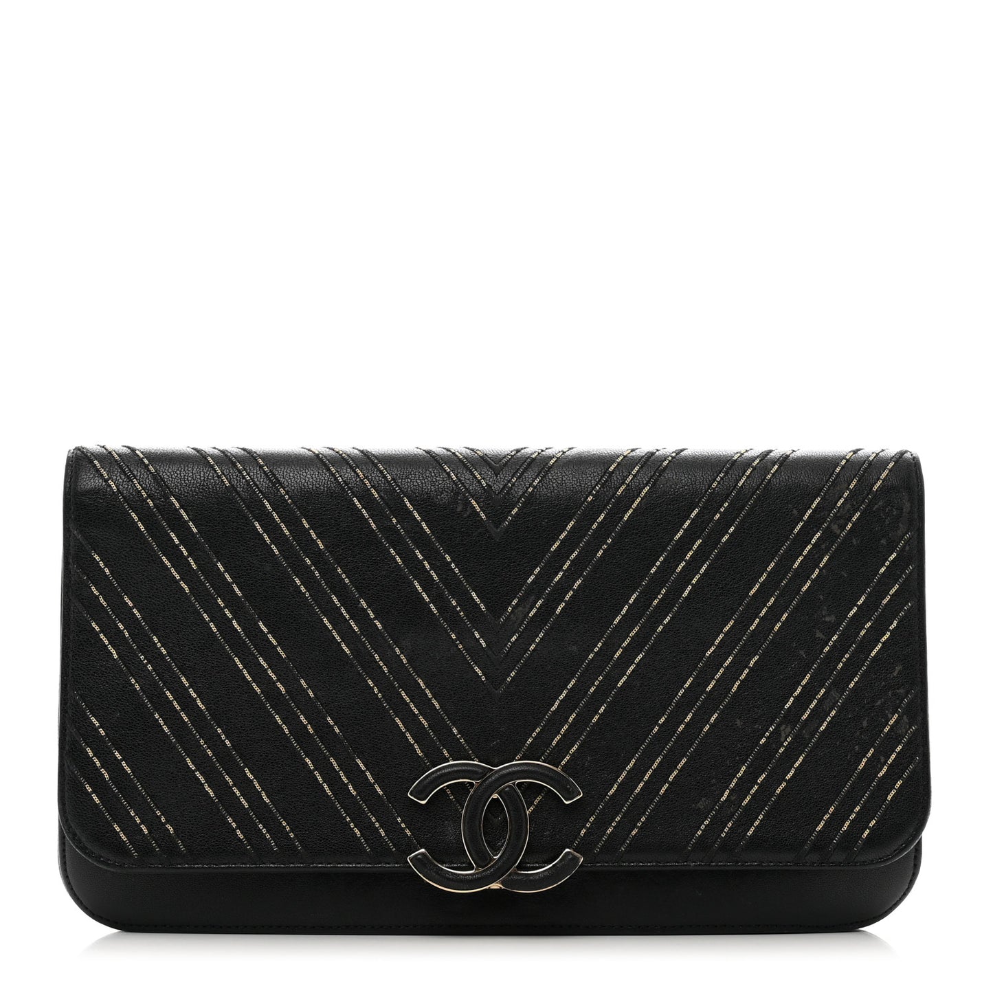 Sheepskin Chain CC Subtle Flap Black