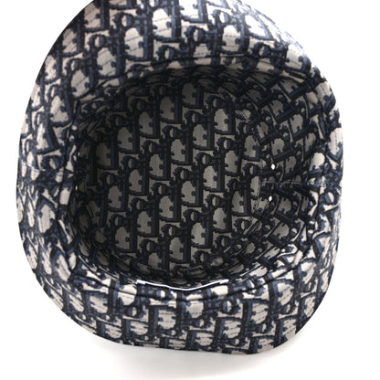Christian Dior Oblique Reversible Teddy-D Brim Bucket Hat 57 Blue 12 of 13